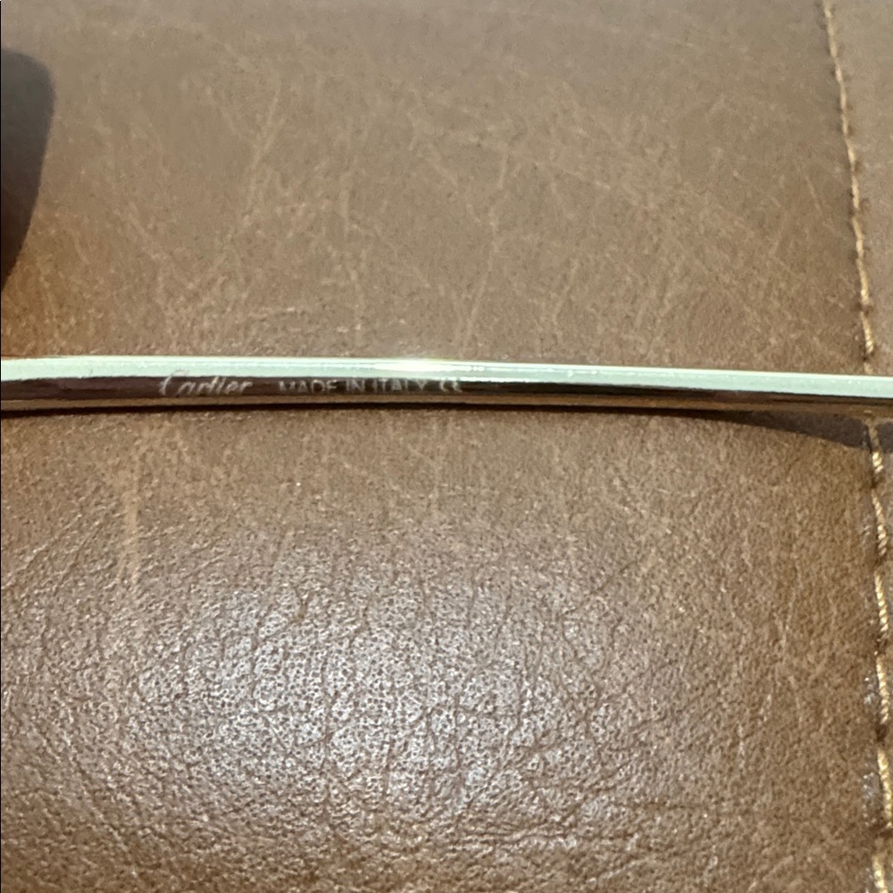BRAND NEW: Cartier Gold Frame Pink Gradient Rimless Sunglasses - Picture 6 of 6
